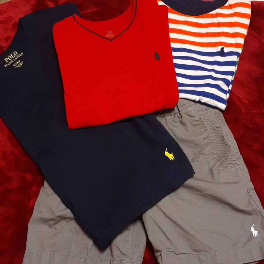 3 Polo shirts and 1 Polo shorts